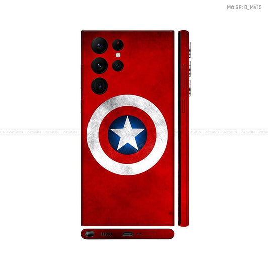 Dán Skin Galaxy S22 Series Hình Khiên Captain | D_MV15