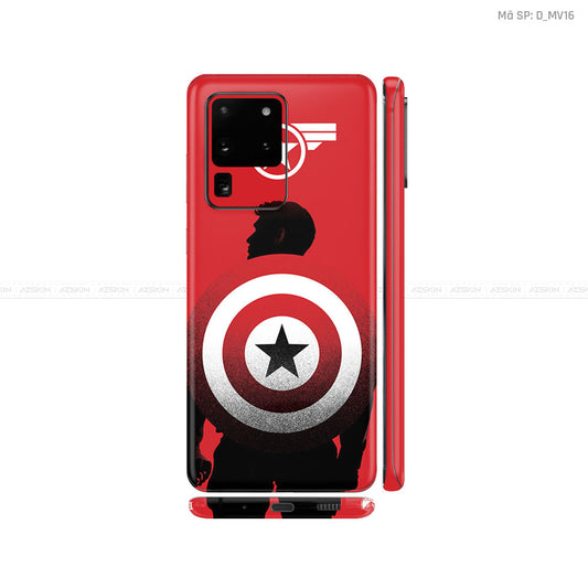 Dán Skin Galaxy S20 Series Hình Marvel Captain America | D_MV16
