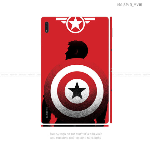 Dán Skin Galaxy Tab S9 Series Hình Marvel Captain America | D_MV16
