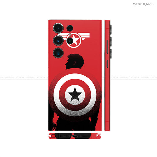 Dán Skin Galaxy S23 Series Khiên Captain | D_MV16