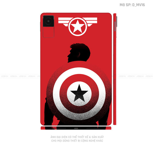 Dán Skin Máy Tính Bảng Xiaomi Mipad Hình Captain | D_MV16