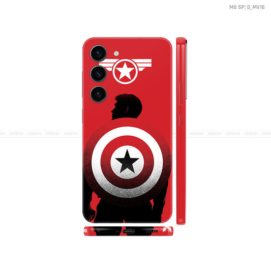Dán Skin Galaxy S23 Series Khiên Captain | D_MV16