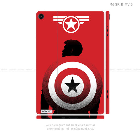 Dán Skin Máy Tính Bảng Lenovo Pad Series Hình Marvel Captain America | D_MV16
