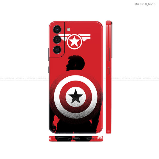Dán Skin Galaxy S22 Series Hình Khiên Captain | D_MV16