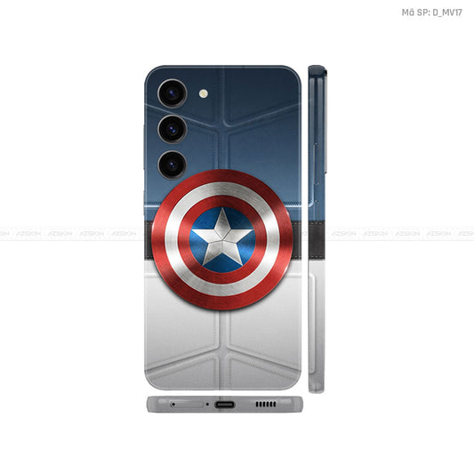 Dán Skin Galaxy S23 Series Khiên Captain | D_MV17