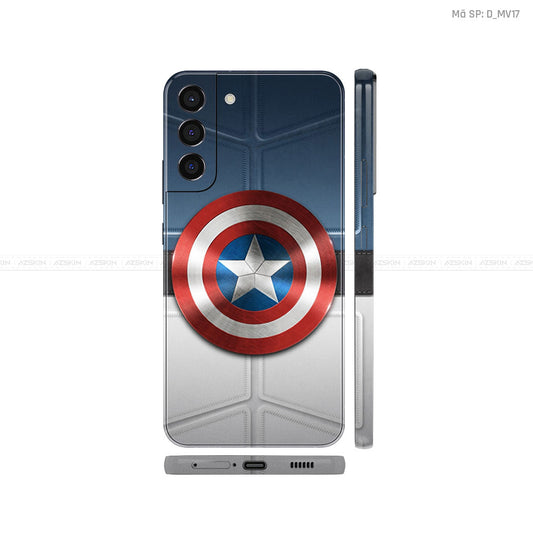 Dán Skin Galaxy S22 Series Hình Khiên Captain | D_MV17