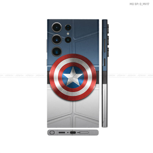 Dán Skin Galaxy S23 Series Khiên Captain | D_MV17