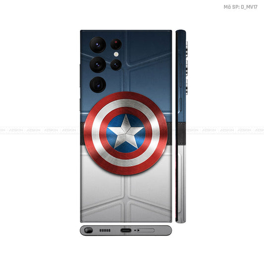 Dán Skin Galaxy S22 Series Hình Khiên Captain | D_MV17