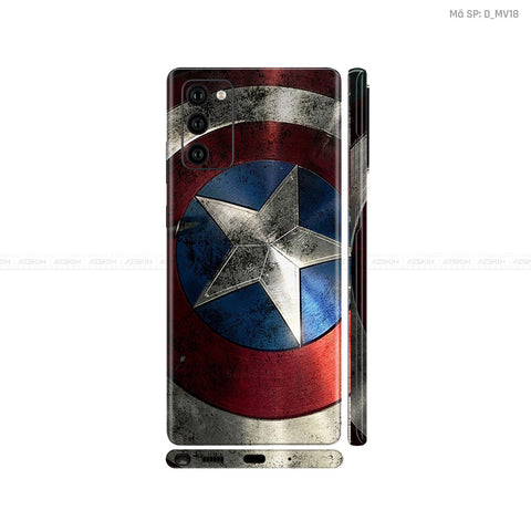 Dán Skin Galaxy Note 20 Series Hình Marvel Captain America | D_MV18