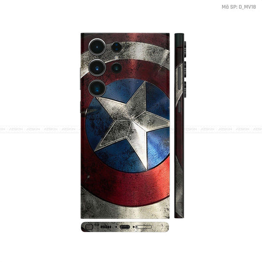 Dán Skin Galaxy S23 Series Khiên Captain | D_MV18