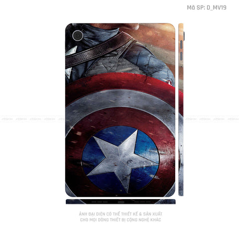 Dán Skin Máy Tính Bảng Oppo Pad Series Hình Marvel Captain America | D_MV19