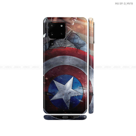 Dán Skin Galaxy S20 Series Hình Marvel Captain America | D_MV19