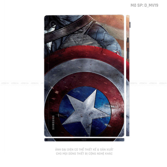 Dán Skin Galaxy Tab A Series Hình Captian American | D_MV19
