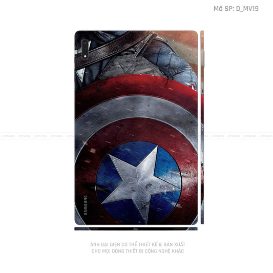Dán Skin Galaxy Tab S9 Series Hình Marvel Captain America | D_MV19
