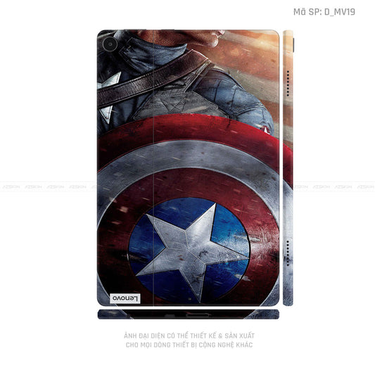 Dán Skin Máy Tính Bảng Lenovo Pad Series Hình Marvel Captain America | D_MV19