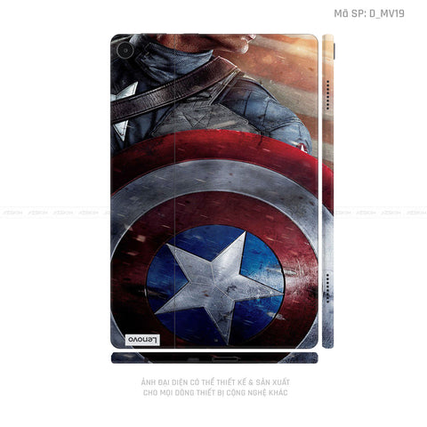 Dán Skin Máy Tính Bảng Lenovo Pad Series Hình Marvel Captain America | D_MV19