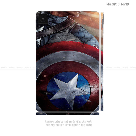 Dán Skin Máy Tính Bảng Xiaomi Mipad Hình Captain | D_MV19