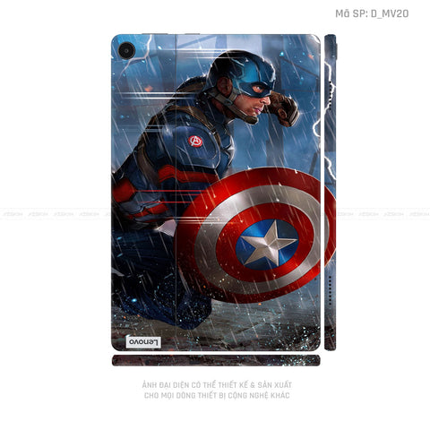 Dán Skin Máy Tính Bảng Lenovo Pad Series Hình Marvel Captain America | D_MV20