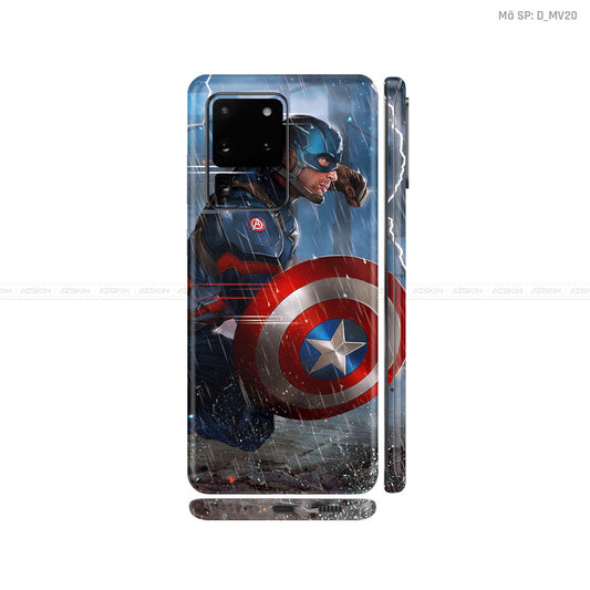 Dán Skin Galaxy S20 Series Hình Marvel Captain America | D_MV20