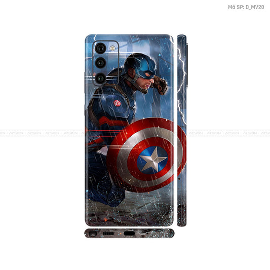 Dán Skin Galaxy Note 20 Series Hình Marvel Captain America | D_MV20