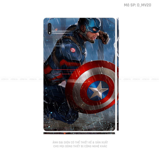 Dán Skin Galaxy Tab S9 Series Hình Marvel Captain America | D_MV20