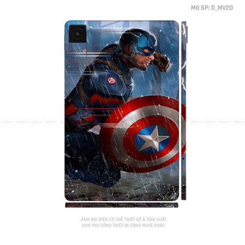 Dán Skin Máy Tính Bảng Xiaomi Mipad Hình Captain | D_MV20