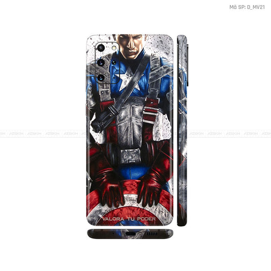 Dán Skin Galaxy S20 Series Hình Marvel Captain America | D_MV21