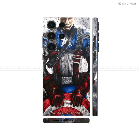 Dán Skin Galaxy S23 Series Khiên Captain | D_MV21