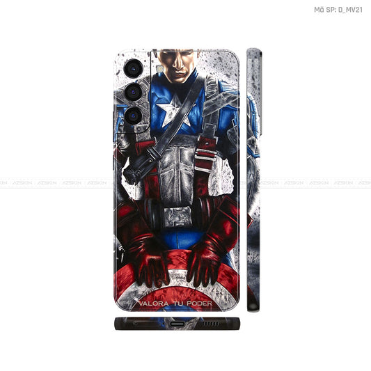 Dán Skin Galaxy S22 Series Hình Khiên Captain | D_MV21