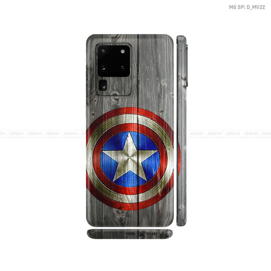 Dán Skin Galaxy S20 Series Hình Marvel Captain America | D_MV22