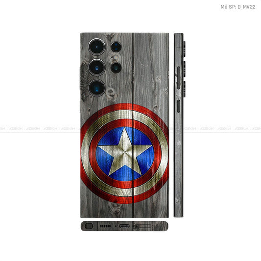 Dán Skin Galaxy S23 Series Khiên Captain | D_MV22