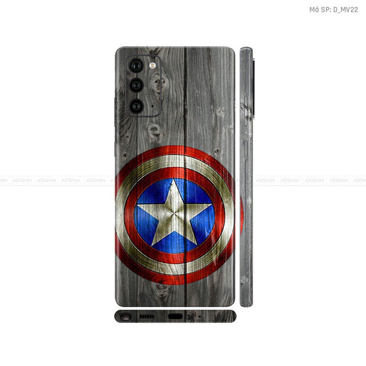 Dán Skin Galaxy Note 20 Series Hình Marvel Captain America | D_MV22