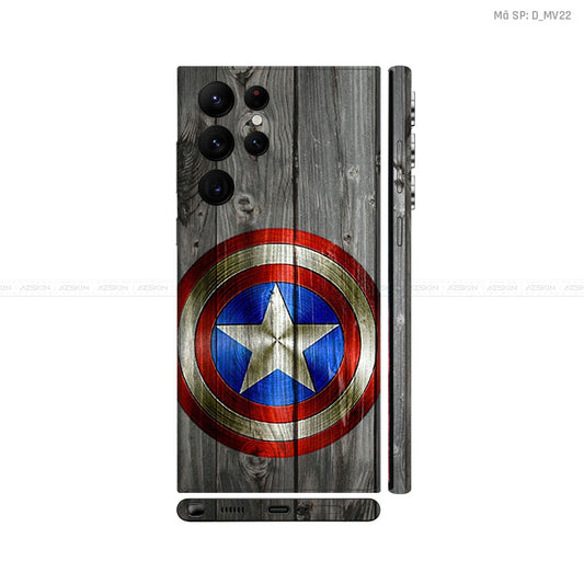 Dán Skin Galaxy S22 Series Hình Khiên Captain | D_MV22