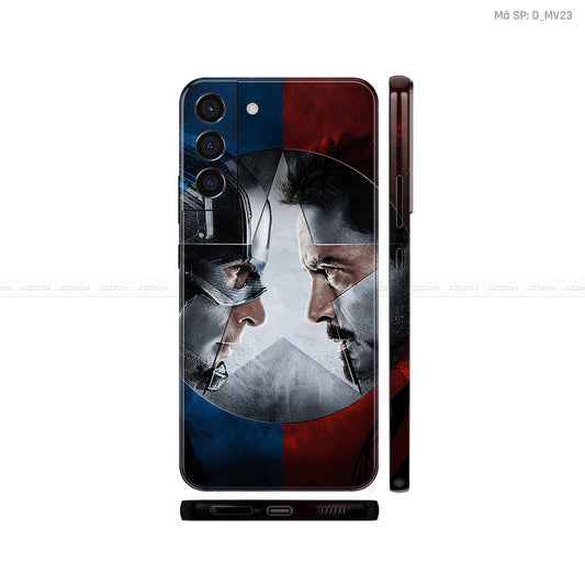 Dán Skin Galaxy S22 Series Hình Khiên Captain | D_MV23