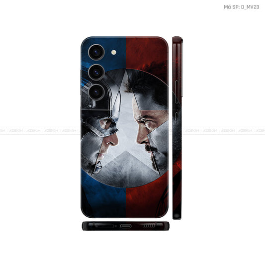 Dán Skin Galaxy S23 Series Khiên Captain | D_MV23