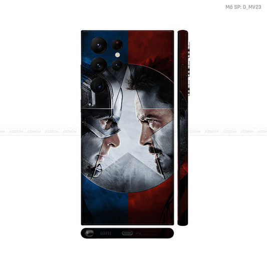 Dán Skin Galaxy S22 Series Hình Khiên Captain | D_MV23