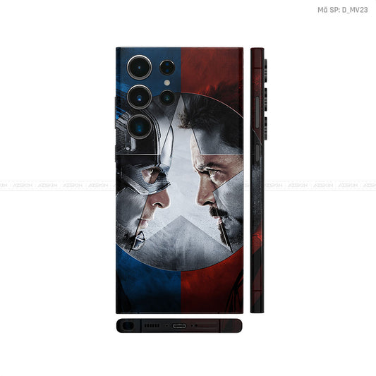 Dán Skin Galaxy S23 Series Khiên Captain | D_MV23