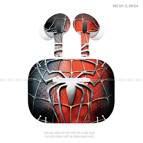 Dán Skin Airpod Pro/ Pro 2 Hình Spiderman | D_MV24