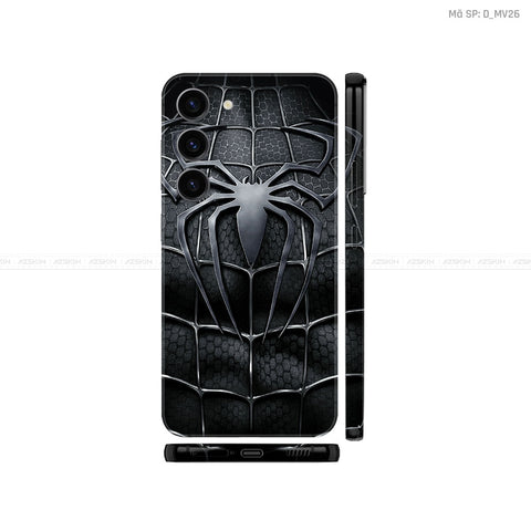 Dán Skin Galaxy S23 Series Hình Spiderman Black | D_MV26