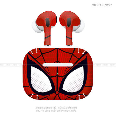 Dán Skin Airpod Pro/ Pro 2 Hình Spiderman | D_MV27