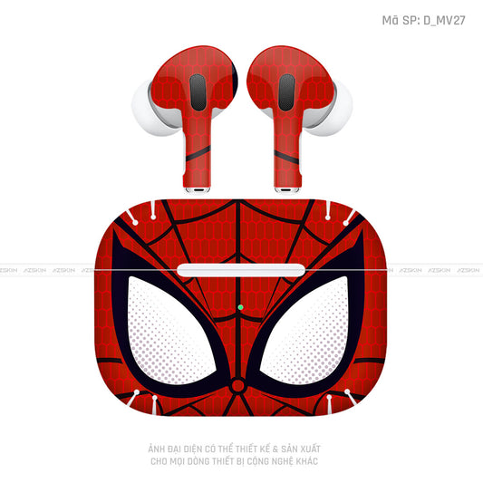 Dán Skin Airpod 3 Hình Spiderman | D_MV27