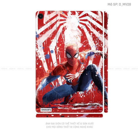 Dán Skin Máy Tính Bảng Lenovo Pad Series Hình Marvel Spider Man | D_MV28