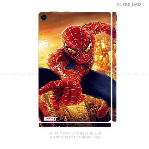 Dán Skin Máy Tính Bảng Lenovo Pad Series Hình Marvel Spider Man | D_MV32