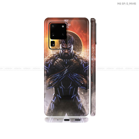 Dán Skin Galaxy S20 Series Hình Marvel Black Panther | D_MV45