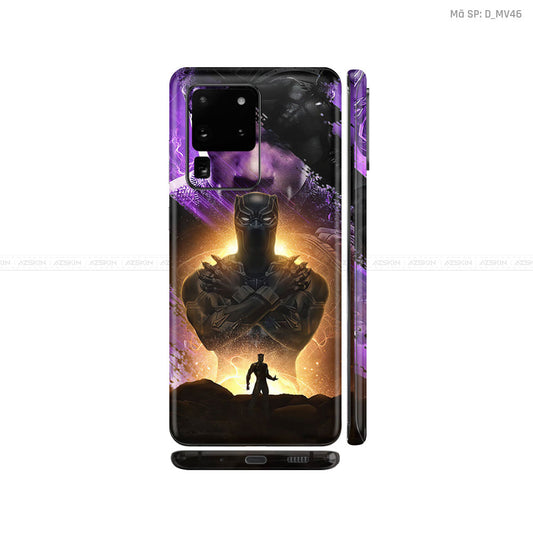Dán Skin Galaxy S20 Series Hình Marvel Black Panther | D_MV46