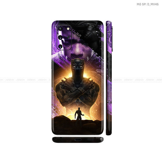 Dán Skin Galaxy S20 Series Hình Marvel Black Panther | D_MV46