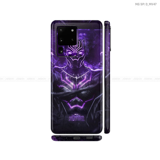 Dán Skin Galaxy S20 Series Hình Marvel Black Panther | D_MV47