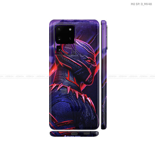 Dán Skin Galaxy S20 Series Hình Marvel Black Panther | D_MV48
