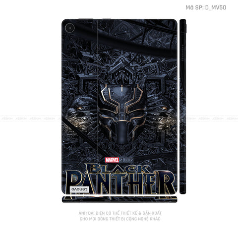 Dán Skin Máy Tính Bảng Lenovo Pad Series Hình Marvel Black Panther | D_MV50