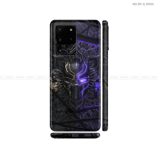 Dán Skin Galaxy S20 Series Hình Marvel Black Panther | D_MV54